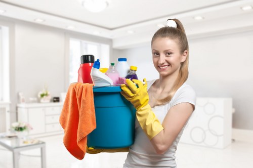 Deep cleaning of commercial carpets in a W2 workplace